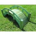 thumbnail image 2 of SamsGazebos Miniature Japanese Wood Garden Bridge, 25-Inch, Green, Treated, 2 of 3