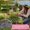 thumbnail image 3 of Metal Plant Support for Garden, 2026 Peony Cages and Supports, Decorative Flower Support Frame Grow Through Rings Peony Flower Hoop for Upright Growth and Protection, 3 of 9