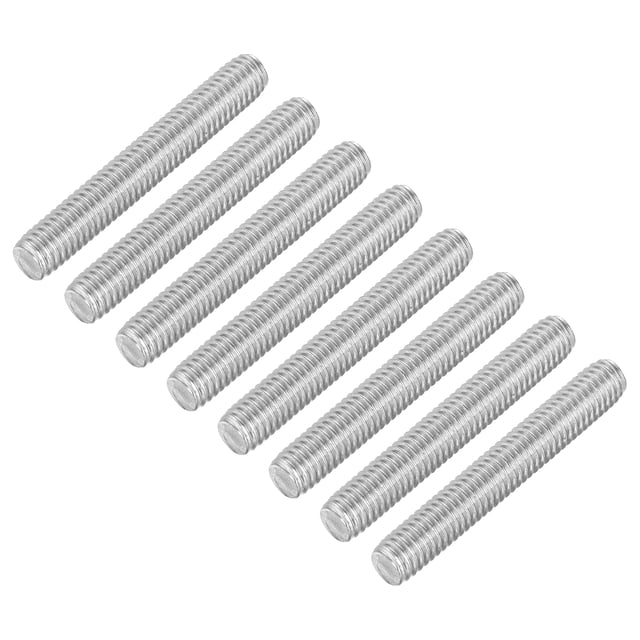 Unique Bargains Lot de 8 M6 x 40mm Pas de 1mm Tige de Barre Filetée en Acier Inoxydable 304