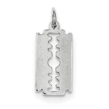 - Sterling Silver Razor Blade Charm