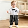 thumbnail image 2 of Newborn Baby Bodysuit for 9-13 Months Baby Clothes Fall Winter Cotton Baby Boy Girl Comfortable Soft and Stylish White, 2 of 5