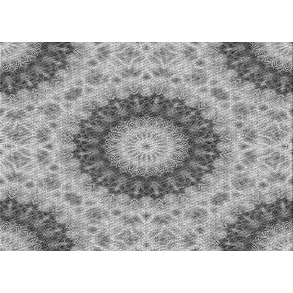 Ahgly Company Machine Washable Indoor Rectangle Transitional Smokey Gray Area Rugs, 5' x 8'