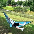 thumbnail image 2 of ruzhgo Hamac de Camping Portable Double Hamac Parachute pour Randonnée Voyage Plage Camping, 2 of 6