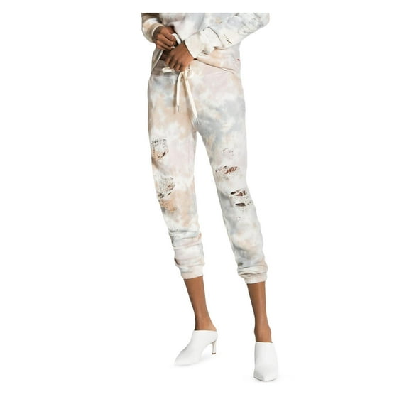 n:philanthropy Womens Road Ripped Casual Jogger Pants, Grey, Medium