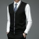 thumbnail image 4 of Nuevo cárdigan de punto con botones para hombre, suéter de lana sin mangas con cuello en V para primavera y otoño, chaleco informal para hombre, cárdigan de punto, 4 of 5