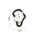 thumbnail image 2 of Reloj de pared digital de cuarzo de 36 x 48 cm, moderno, for decoración de interiores y cocinas (negro), 2 of 5