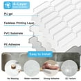 thumbnail image 4 of 12'' x 12'' Peel and Stick Backsplash,10-Sheet Self-Adhesive Wall Tiles for Kitchen Bathroom,Thicker Design in White, 4 of 4