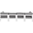 thumbnail image 3 of Meridian Furniture Nizuc Gris Canapé Modulaire d'Extérieur pour Patio, 3 of 9