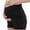 Black, variant on Yawrut Maternity Yoga Shorts High Waist Over Bump, Soft Stretchy Pregnancy Lounge Shorts with Pockets