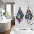 thumbnail image 2 of Coolnut Neon Halloween Bathroom Towels 2 Pieces 16×28 inches, Cotton Bath Towel Water Absorbent Lightweight Quickdry Towels for Bathroom Ktichen Travel Gym, 2 of 6