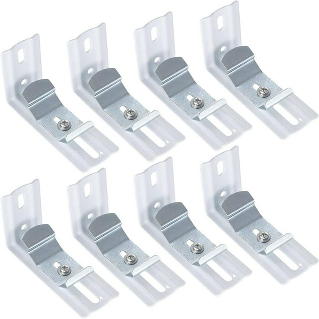8 Pcs Vertical Blind L Bracket Vertical Blind Bracket Clips 3 inch Length