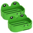 thumbnail image 5 of unbranded 6 pcs  Wall Mounted Soap Holder Cartoon Frog Draining Soap Dish Sponge Holder Tray Rack, 5 of 8