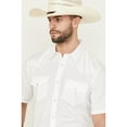 thumbnail image 2 of Gibson Trading Co Men's Solid Short Sleeve Pearl Snap Western Shirt White Medium, 2 of 5