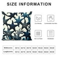 thumbnail image 6 of Starfish Pillow Covers  Summer Beach Themed Blue Coastal Pillows Nautical Decor for Home Bedroom Living Room Pillowscase Square Cushion Cover, 6 of 6