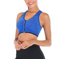 thumbnail image 3 of Women's Zipper Front Bras Yoga Sports Bras Training Stretch Tank Top High Impact Padded Bra Front With Zipper Closure, 3 of 5