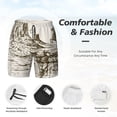 thumbnail image 3 of Cauagu Western Desert Cowboys 1 Print Mens Swim Trunks Quick Dry Board Shorts Swim Shorts with Compression Liner Bathing Suits-Medium, 3 of 6