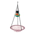 thumbnail image 2 of Hummingbird Feeder with Solar Light, Outdoor Hanging Glass Bird Feeder for Garden Patio, Solar Powered Lantern Design, Decorative Nectar Feeder (Purple), 2 of 6