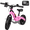 Pink, variant on HHVEL Kids Electric Bike, 180W Motor Electric Balance Bike with 12-Inch Pneumatic Tires, Up to 9.3MPH& 3 Speed Settings, Adjustable Seat-for Ages 3-5,White