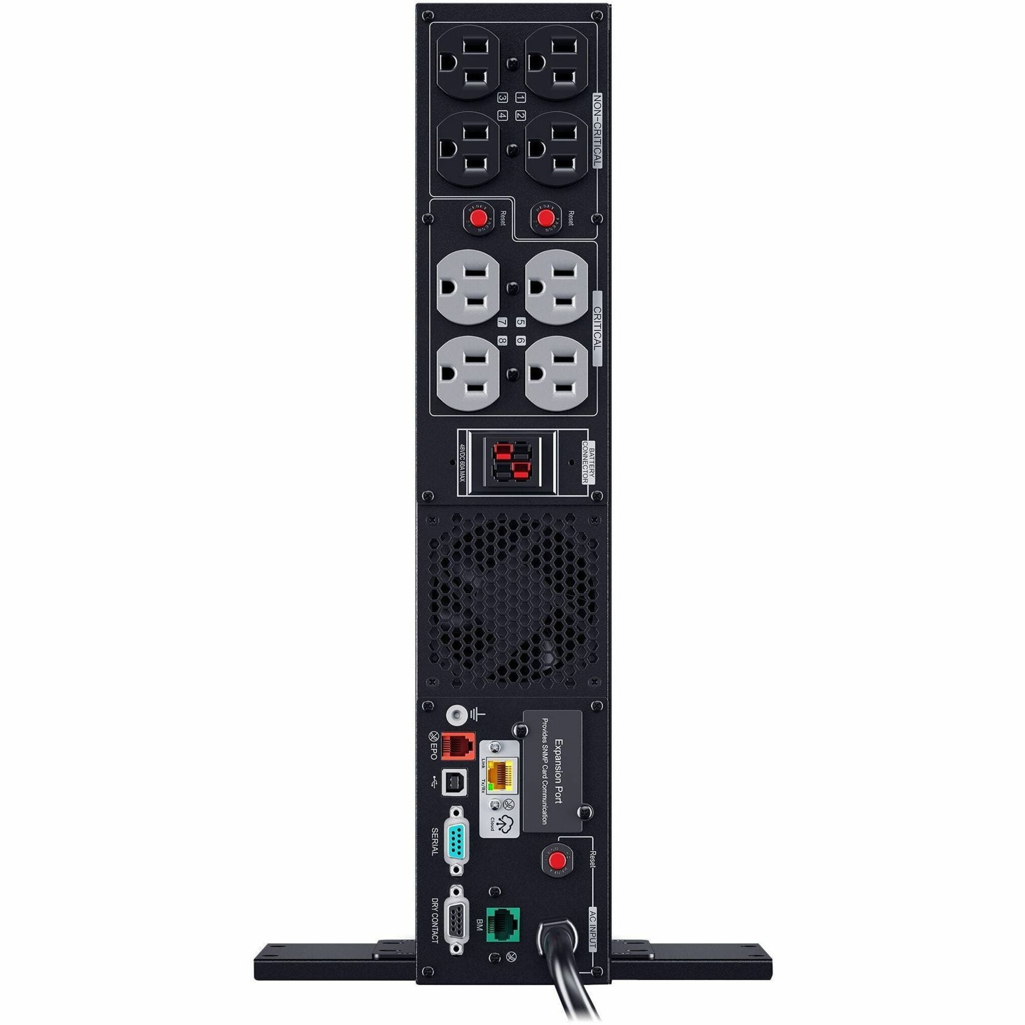CyberPower PR1000RTXL2UC Smart App Sinewave UPS Systems - 1000VA/1000W, 120 VAC, NEMA 5-15P, 2U, Rack / Tower, Sine Wave, 8 Outlets, LCD, PowerPanel® Business
