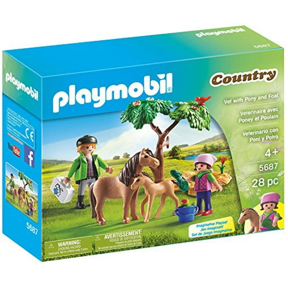 PLAYMOBIL Vet with Pony and Foal