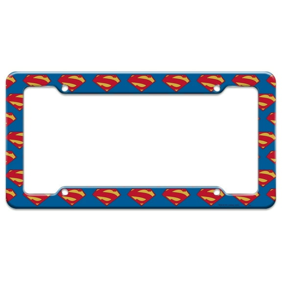 Superman New 52 Shield Logo License Plate Tag Frame