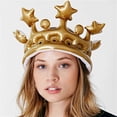 thumbnail image 2 of LEEYNEER 3PCS PVC Inflatable Crown Size Children‘s Crown Stage Prop Birthday Princess Hat Queen Head, 2 of 4