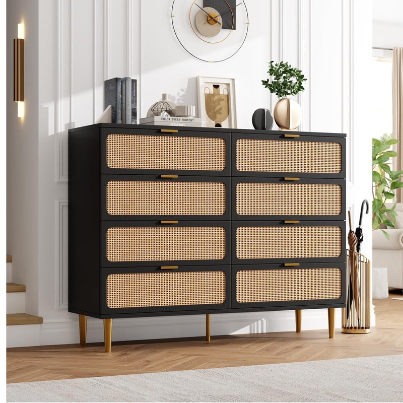 knee length dresses for ladies WLIVE Wide 6-Drawer Modern Horizontal Wood Dresser main image 0