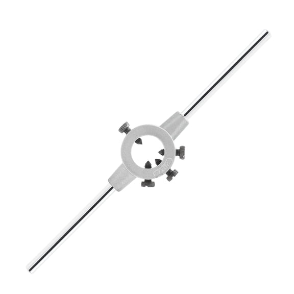 1.5 inch / 38mm Round Die Stock Handle Wrench, Adjustable Die Wrench Handle Holder, Heavy Duty Threading Die Holder Handle (Metric, M12-M14)