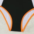 thumbnail image 4 of Hessimy Girls Swimsuit Tankini Contrast Trim Swimwear 2 Piece Bathing Suit（Black,9-10 Years), 4 of 6