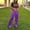 Purple, variant on Cargo Jeans for Women Denim Overalls High Waisted Casual Baggy Joggers Pants Fit Workout Pants with Pockets