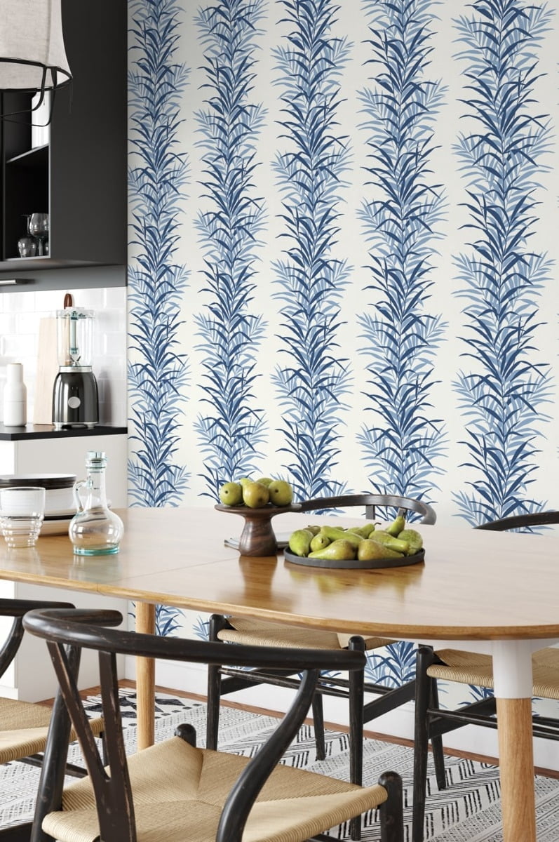 NextWall Leaf Stripe Peel and Stick Wallpaper