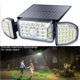 thumbnail image 2 of 164LED Luz de pared con energía solar Luces con sensor de movimiento Lámpara de jardín con Irfora PC 1, 2 of 5