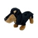thumbnail image 3 of Muñeco de perro salchicha creativo con reposacabezas y respaldo, juguete de peluche para cachorro. Negro, 3 of 9