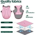 thumbnail image 4 of HQREA Dog Cooling Vest for Large Dogs, Reflective Pet Cooler Harness for Walking, 4 of 6