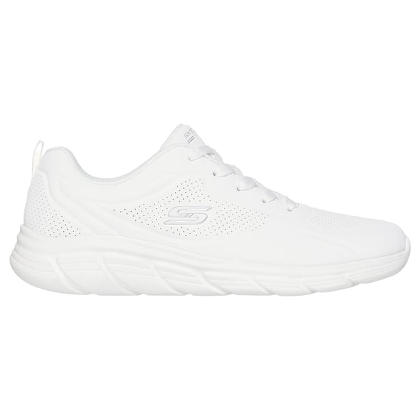 Tenis Mujer SKECHERS Transpirable Deporte Basico blanco 27