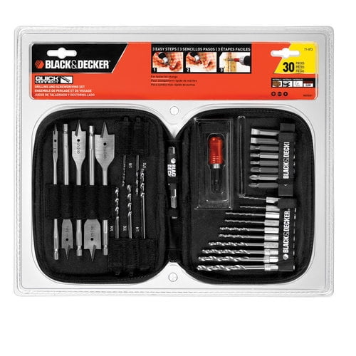 black and decker drill bit set walmart