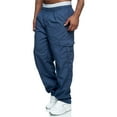 thumbnail image 2 of One opening Mens Pants Cargo Joggers Sweatpants Casual Pant Slim Fit Chino Trousers with Pockets, 2 of 8