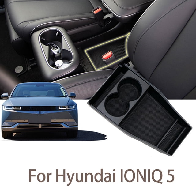 BUYISI For Hyundai Ioniq 5 2021+ Car Central Armrest Storage Box Content Center Console Access Left-Hand Drive Container Tray Stowing