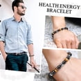 thumbnail image 3 of Pulsera de triple protección, ojo de tigre - Pulseras de cuentas de obsidiana negra y hematita para hombres y mujeres, turmalina espiritual piedra de cristal natural Suerte B, 3 of 5