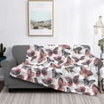 thumbnail image 2 of Disketp Vintage Butterflies Flannel Blankets - Thick and Warm Blanket for Winter, Soft Fuzzy Plush King Blanket for All Seasons60"x50", 2 of 6