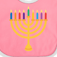 thumbnail image 4 of Inktastic Hanukkah Menorah Candles Boys or Girls Baby Bib, 4 of 4