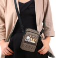 thumbnail image 4 of HELLHERO Dog Paw Messenger Bag Double Zipper Adult for Outdoor Travel 4.33x1.97x7.09, 4 of 7