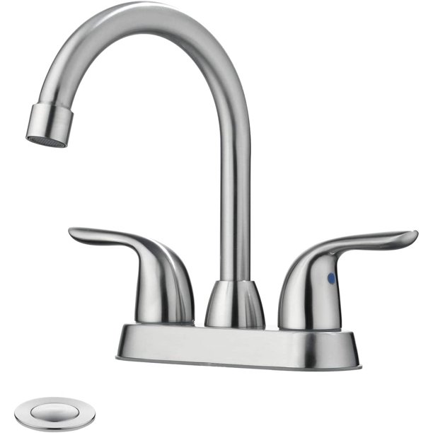 Brushed Nickel Bathroom Sink Faucet, Brushed Nickel Bathroom Faucet 4