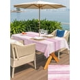 thumbnail image 5 of Outdoor Tablecloth with Umbrella Hole for Patio/Picnic/Party/Camping, Pink Ombre Waterproof Table Cloth Rectangle Table Cover Washable, Modern Gradient Abstract Art (52"x 70"), 5 of 9