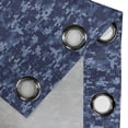 thumbnail image 4 of Ambesonne Camo Grommet Curtain, Grunge Camouflage Style Effect, 50" x 108", Pale Blue and Dark Blue, 4 of 6