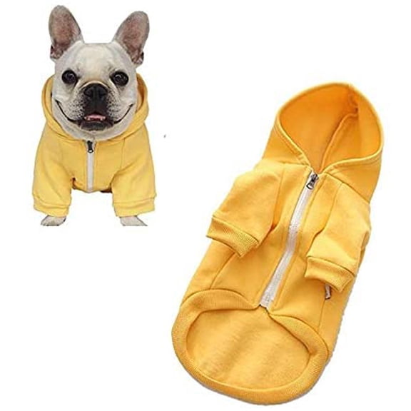 Tainini Dog Hoodie Sweatshirts with Pockets Warm Dog Clothes for Puppy Cat ,XS