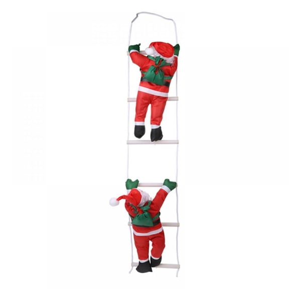 ZenBath Christmas Decor Santa Claus Climb Ladder Hanging Decoration Xmas Hanging Decoration for Festival Party Supplies,15.7" (3 Christmas Santa Claus)