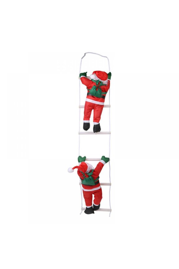 Christmas Decor Santa Claus Climb Ladder Hanging Decoration Xmas Hanging Decoration for Festival Party Supplies,15.7" (3 Christmas Santa Claus)