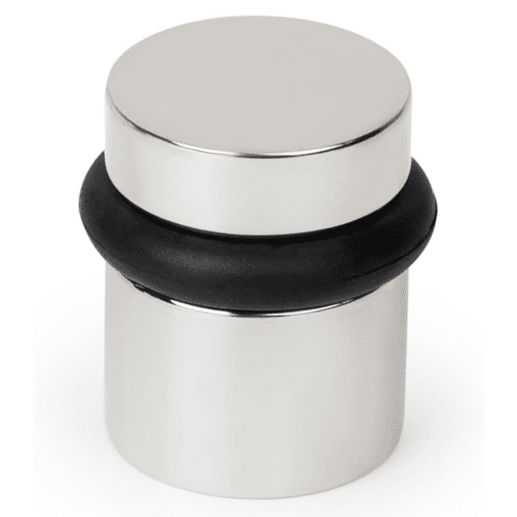 Mega Handles | Round Floor Door Stopper 1.5 inches | Polished Chrome