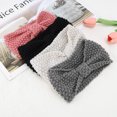 thumbnail image 5 of Unique Bargains 1 Pc Fashion Headband Popcorn Stitch Bow Pattern Beige, 5 of 5
